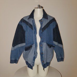 Vintage Inspired Wild Fable Colorblock Jean Jacket